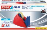 Tesa  Easy Cut  Professional Tischabroller Rot Blau 25 mm x 66 m