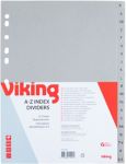 Office Depot Register DIN A4 Grau PP A Z 20 teilig 11 fach 225 x 297 mm