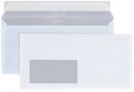 Versandtaschen Fenster links Abziehstreifen 80 g m2 229 x 114 mm DL 50 Stueck