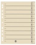 Trennblaetter DIN A4 Chamois Manila Papier 11 fach 180 g m2 300 x 240 mm 100 Stueck