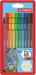 Stabilo Pen 68 Faserschreiber Faserschreiber 10 mm Farbig sortiert 10 Stueck