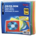 100 Stueck Hama aus Papier CD DVD Huellen Farbig sortiert