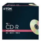 10 Stueck TDK CD R 80 min Jewel Case im Jewel Case 700 MB 80 Min