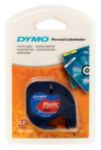 Dymo Plastik Etikett LetraTagtm 12 mm x 4 m Schwarz auf Rot