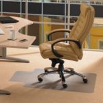 Floortextm Cleartex Stuhl und Bodenmatte Mit Lippe 25 x 51 cm fuer harte Boden und sehr niederflorige Teppichboden 90 x 120 cm