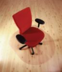 Floortextm Cleartex Stuhl und Bodenmatte Kontur fuer harte Boden und sehr niederflorige Teppichboden 99 x 125 cm