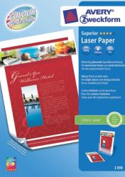 Avery Zweckform Laser fotopapier A4 Glanzend 200 g m2 210 x 297 mm Wit 200 Vel