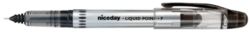 niceday Liquid Ink Rollerball 03 mm Zwart 12 Stuks