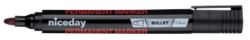 niceday Permanent marker Ronde punt 1 3 mm Zwart 12 Stuks