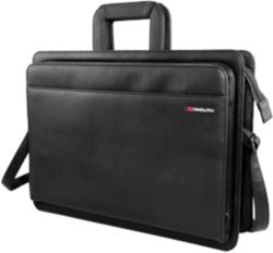 Monolith Trolleymodel pilotenkoffer Drop handle Zwart met uitschuifbaar handvat