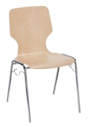 Prosedia houten conferentiestoel verkocht per 2