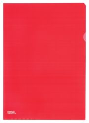 Niceday 25 deluxe doorzichtige L hoesjes mat rood 145 micron
