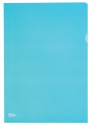Niceday 25 deluxe doorzichtige L hoesjes mat blauw 145 micron