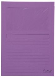 Exacompta L hoezen A4 Kleurenassortiment Gerecycleerd papier Met venster 10 Stuks