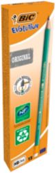 BIC Ecolutionstm Evolution Potlood HB Medium met gom 12 Stuks