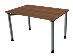 Bisley Rechthoekig bureau V Desk Noten 120 x 80 x 68 76 cm