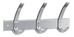 Kerkmann Wandkapstok Public 3 haken Aluminium