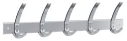 Kerkmann Wandkapstok Public 5 haken Aluminium
