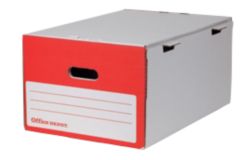 Office Depot Container opening vooraan Wit Karton Met frontaal deksel 378 mm x 275 cm 10 Stuks