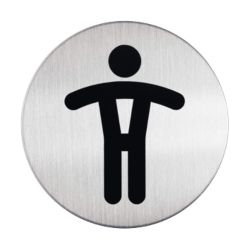 Durable Pictogrammen Toilet heren Zelfklevend o 83 mm