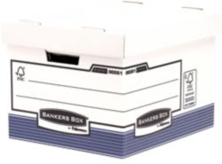 Bankers Box Opbergdoos met klapdeksel Wit Karton 333 x 333 x 285 cm 10 Stuks