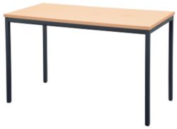 niceday Rechthoekige tafel Beuken Zwart 180 x 80 x 75 cm