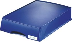 Leitz Plus 5210 Brievenbakje met lade Blauw A4 Kunststof 255 x 376 x 7 cm