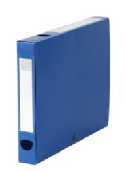 Exacompta 40 mm Archiveringsdoos Blauw Polypropyleen Met drukknop en grijpring