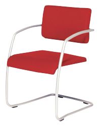 Schaffenburg Conferenciestoel All Tec 060 sledeframe Rood