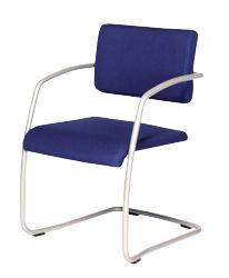 Schaffenburg Conferenciestoel All Tec 060 sledeframe Blauw