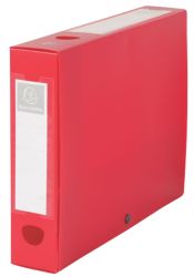 Exacompta 60 mm Archiveringsdoos Rood Polypropyleen Met drukknop en grijpring