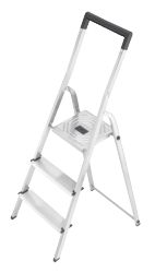 Hailo Huishoudtrap L50 3 treden Aluminium 43 cm x 14 m