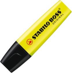 STABILO BOSS Boss Tekstmarker Schuine punt 2 5 mm Geel