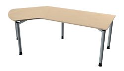 Bisley Hoekbureau links V Desk Ahorn 213 x 114 x 68 76 cm