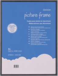 Niceday aluminium wissellijst 300 x 400 mm zwart