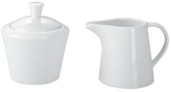 niceday Suikerpot en melkkannetje 150 ml Wit 2 Delig