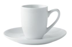 niceday 6 espressokopjes  6 schotels 60 ml Wit 6 Sets