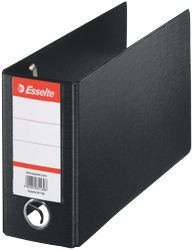 Esselte Bank giro klasseur A5 Zwart 2 rings 280 x 160 mm Rug 80 mm 2 rings