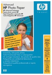 HP Advanced Inkjet fotopapier 10 x 15 cm Glanzend 250 g m2 Wit 25 Vel