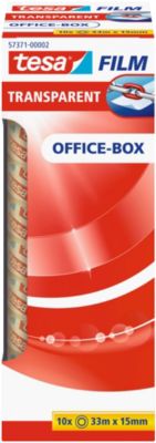 Ruban adhesif Tesa Film Transparent Transparent 15 mm x 33 m 10 Rouleaux