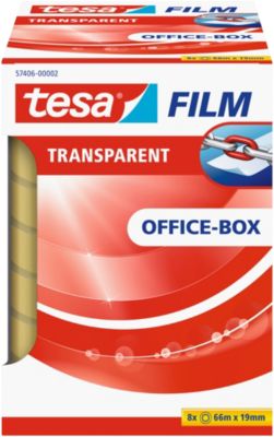 Ruban adhesif Tesa Film Transparent Transparent 19 mm x 66 m 8 Rouleaux