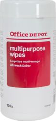 Tubo 100 toallitas multiusos Office Depot