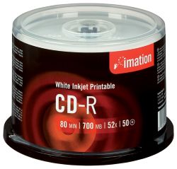 Spindle de 50 CD R 700MB 80 min 52x imprimibiles