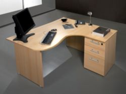 Puesto ergonomico derecho haya pata panel