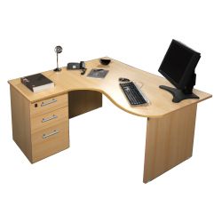 Puesto ergonomico izquierdo haya Patapanel panel metal