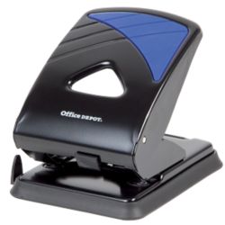 Perforador metalico 40 hojas 2 taladros Office Depot