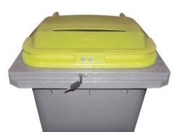 Contenedor exterior con cerradura automatica