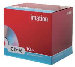 Pack 10 CD R 700 MB 80 min Imation