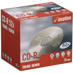 Pack 10 CD RW 700 MB 80 min 12x Imation
