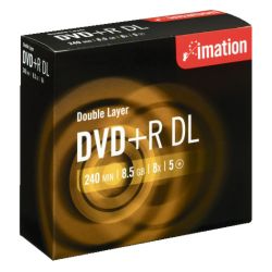 DVDR 8 5 GB Doble Capa Paquete 5 jewel case
